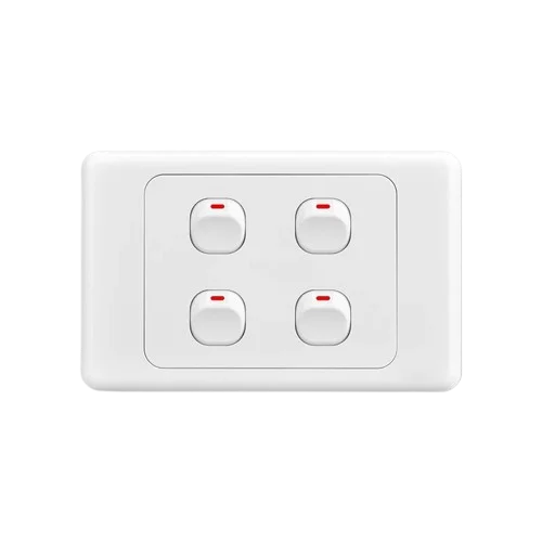 Australian Newzealand Standard Wall Socket Outlet SAA General Purpose Single Power Outlets And Light Switches Horizontal Mount