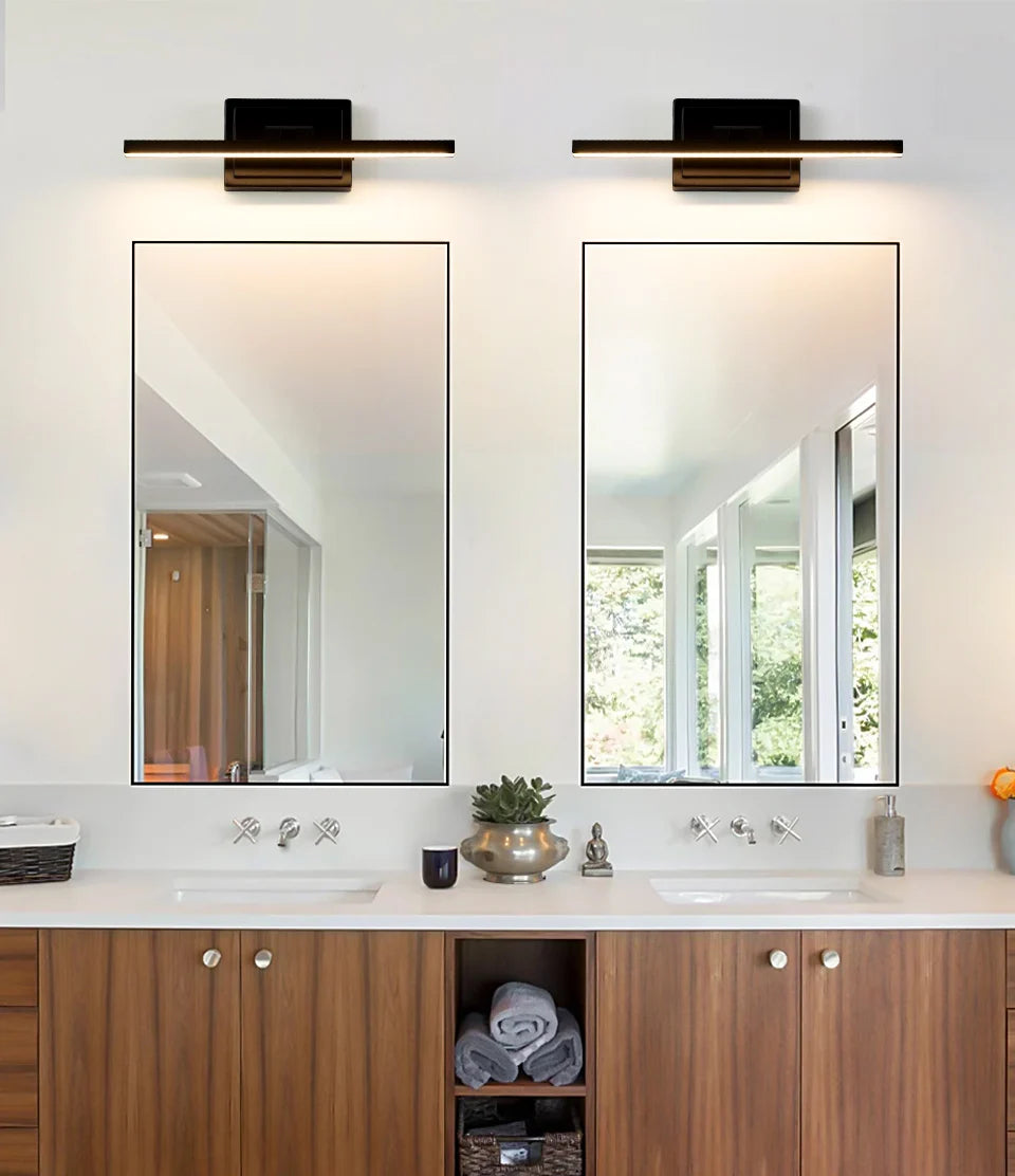 Modern Bathroom Vanity Light LED Dimmable 5CCT Bathroom Light Fixture 180° Rotatable for Over Mirror Bar Bathroom Restroom Decor