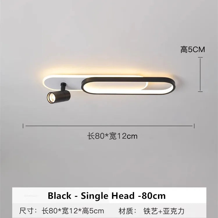 Track Spotlights No Main Lights Living Room Wall Lamp Long Hallway Light Cloakroom LED Ceiling Lights Spotlights For Dining Room