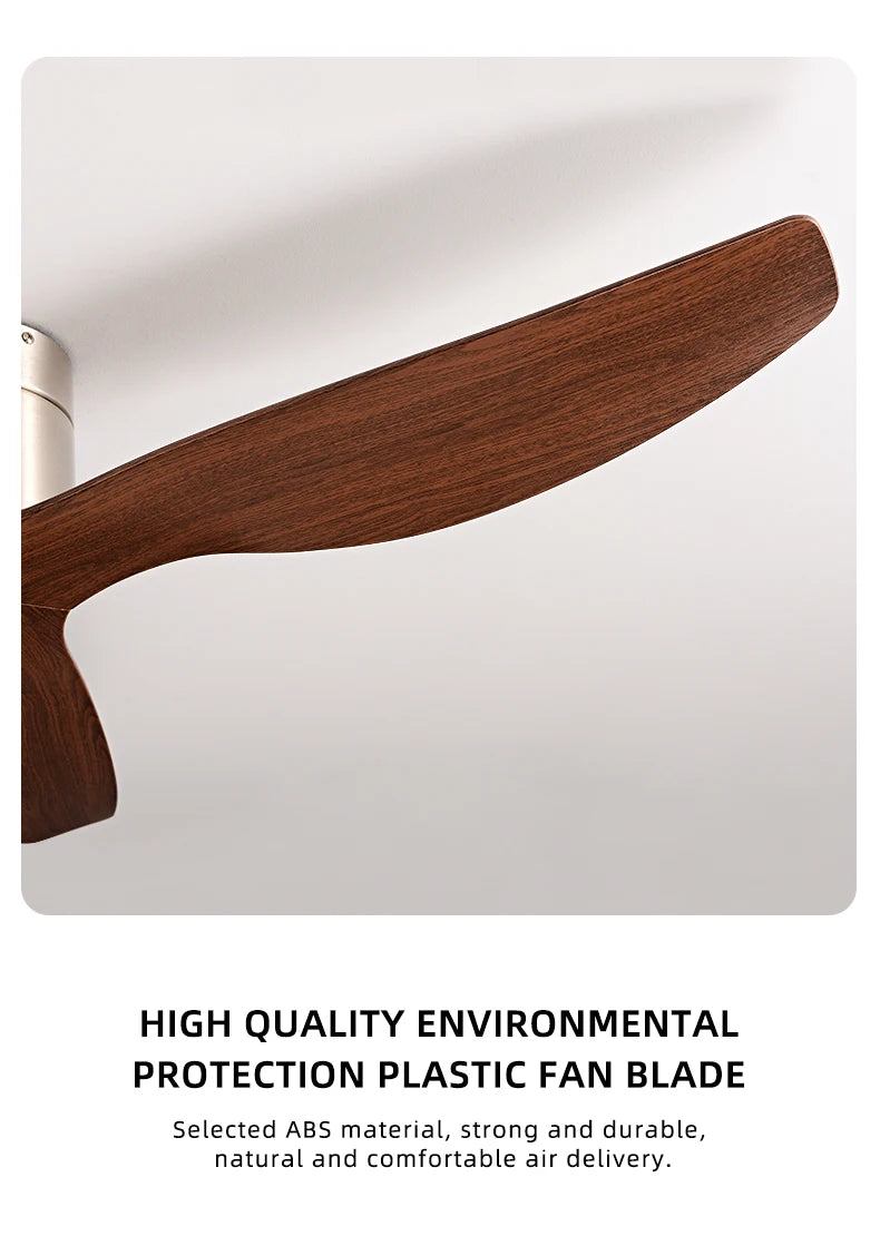 FUMANJIA 45/52" Industrial Retro Ceiling Fan, Ideal for Living/Dining Areas, Home & Office - 6 - Speed Silent DC Inverter Motor