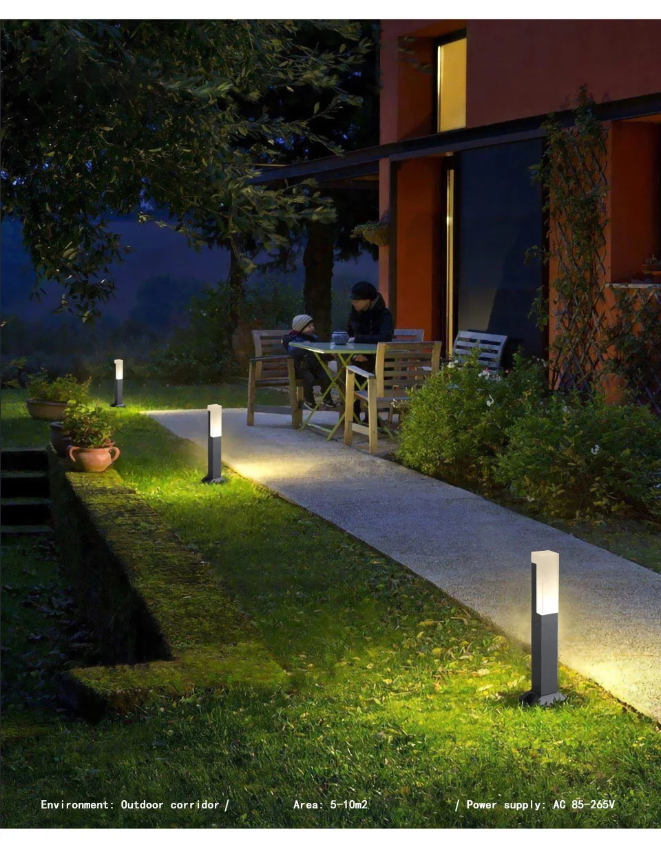 Outdoor iP65 waterproof lawn light LED 10W aluminum acrylic light, park square garden courtyard landscape light AC85-265V