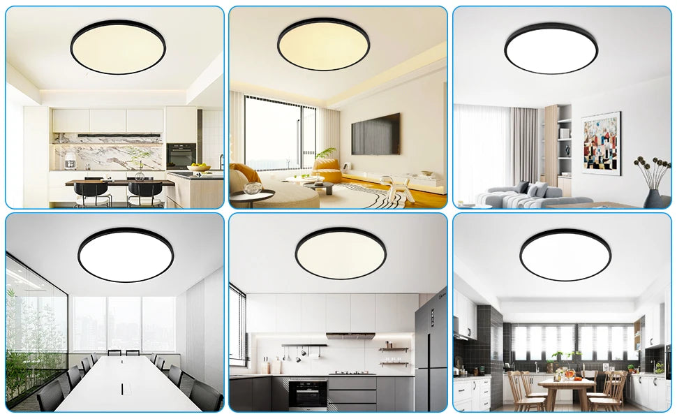 27cm 37cm Ultra Thin LED Ceiling Lamp 220V Indoor Lighting Room Decoration Ceilings Light for Kitchen Bedroom Corridor Bathroom