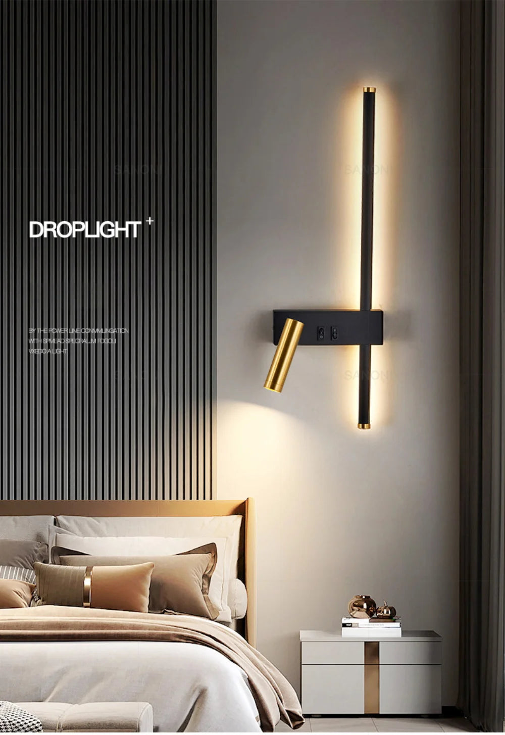 Modern Adjustable LED Wall Sconce For Bedroom Bedside Living Sofa Background Wall Lamp Luster Lighting Fixture Home Decoratioan
