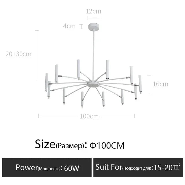 Minimalist Ceiling Chandelier G9 Light Fixtures 110V/220V Home Interior Lighting Decora Pendant Lamp for Living room Dining Room