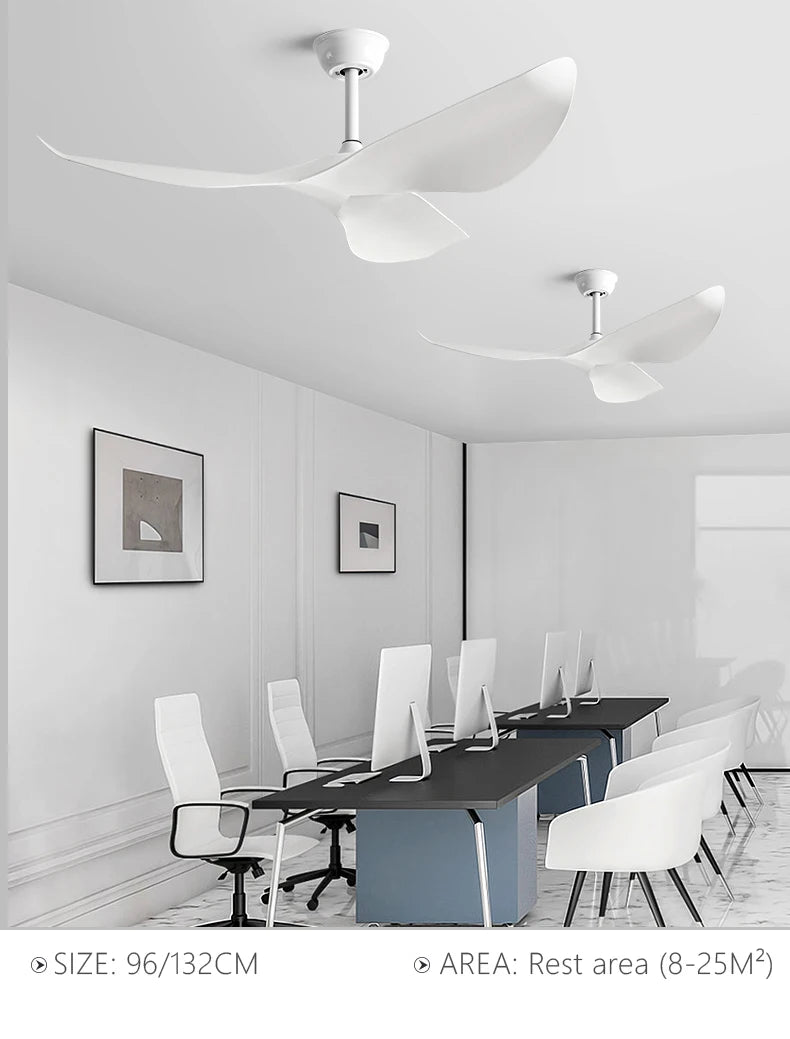 38/52 Inch Ceiling Fan Living Room Restaurant Americans Modern Office Without Light DC Remote control Electric Fan 110V 220V