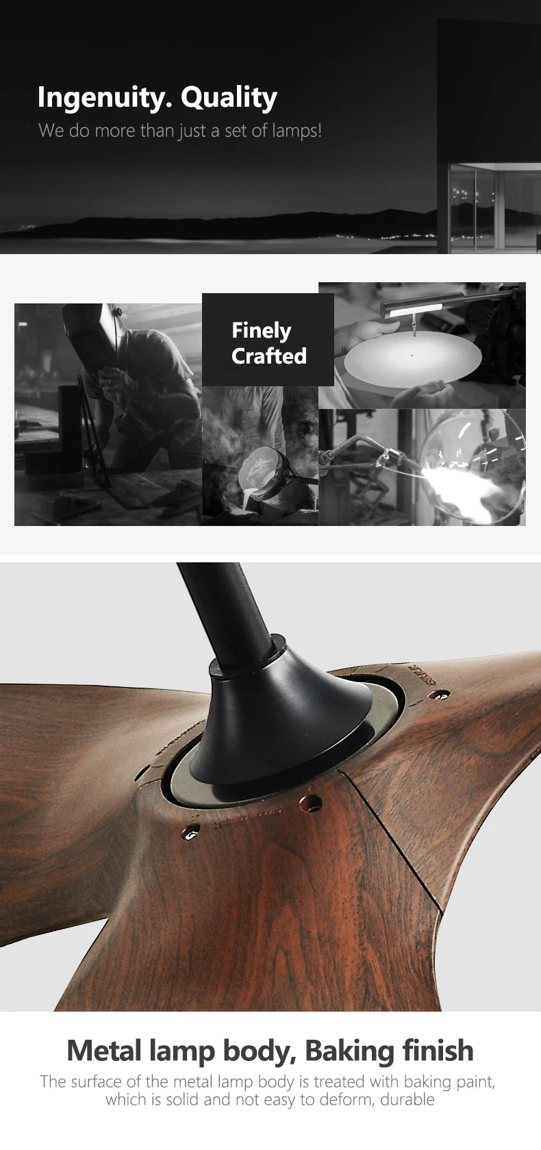38/52 Inch Ceiling Fan Living Room Restaurant Americans Modern Office Without Light DC Remote control Electric Fan 110V 220V