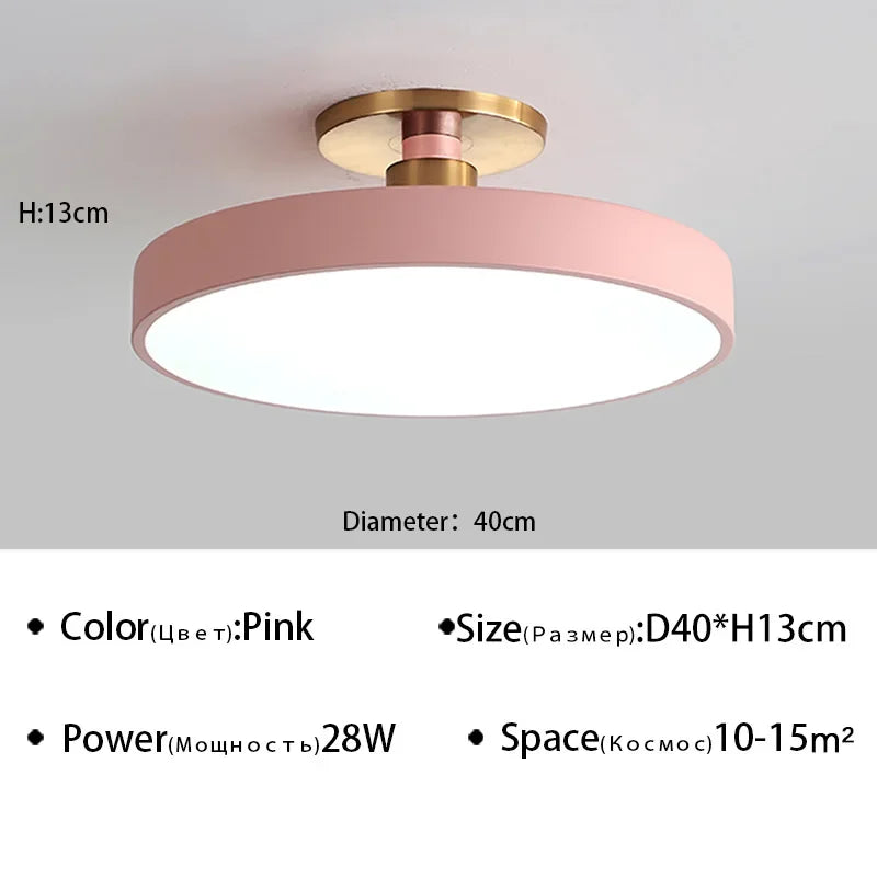 Makaron Modern LED Ceiling Lamp Chandelier For Living Dining Room Bedroom Aisle Loft Home Decor Indoor Lighting Fixture Lustre