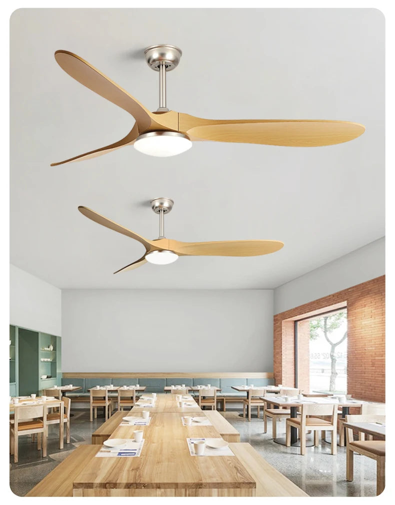 36,42,52,60 Inch Inverter Ceiling Fan Light w/Remote, Quiet, 6-Speed, Energy-Efficient for Living, Dining, Study, Bedroom