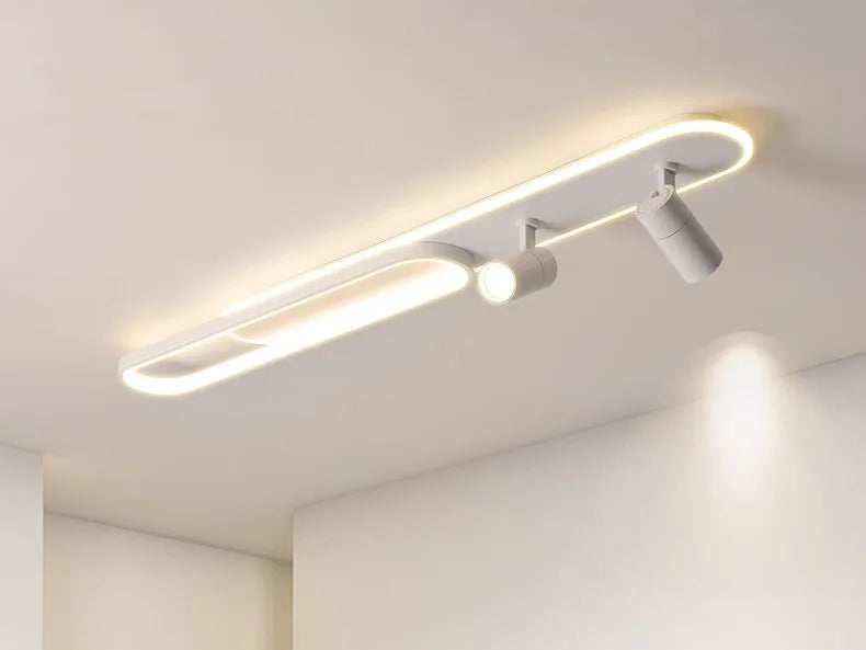 Track Spotlights No Main Lights Living Room Wall Lamp Long Hallway Light Cloakroom LED Ceiling Lights Spotlights For Dining Room