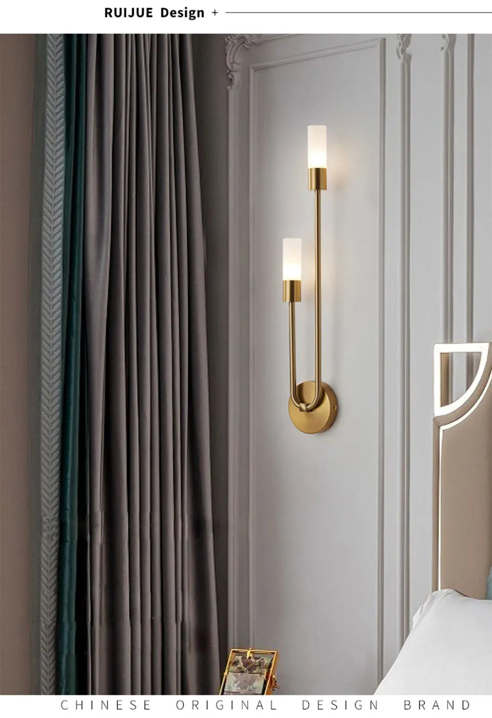 Modern Wall Lamps Indoor Wall Sconces G9 Gold Black Light Fixture Minimalist Candle Lighting for Bedroom Stairway Balcony Decora