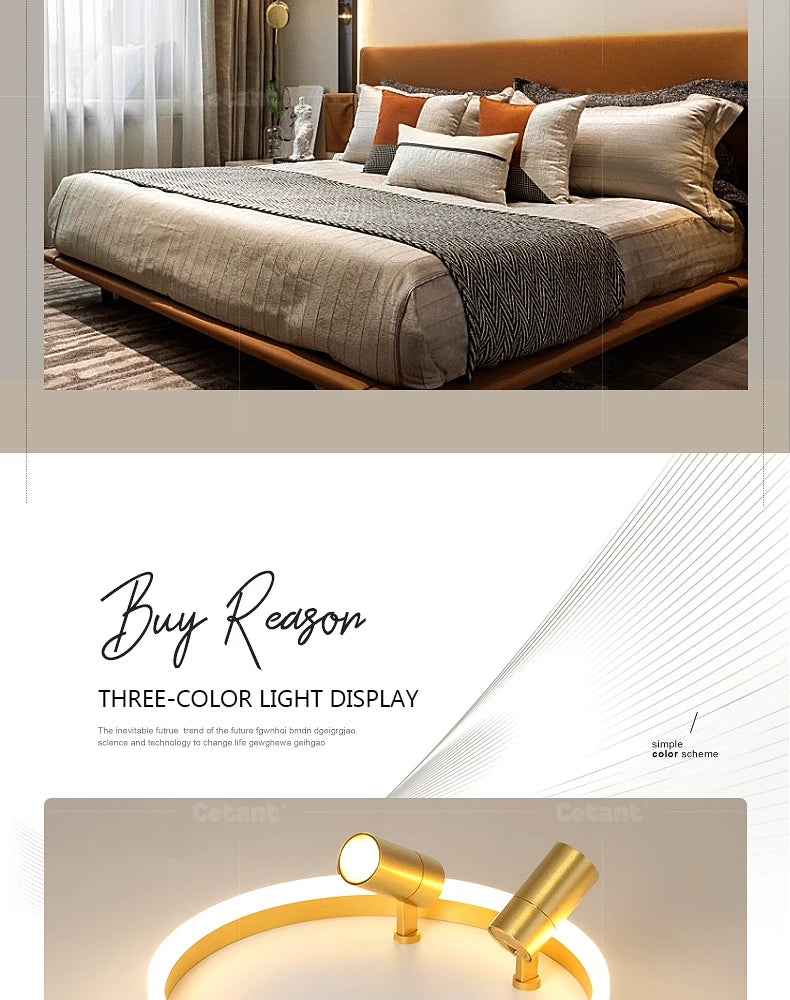 Modern LED Ceiling Lamp With Spotlight Chandelier For Bedroom Living Dining Room Aisle Home Decor Indoor Lighting Fixture Luster