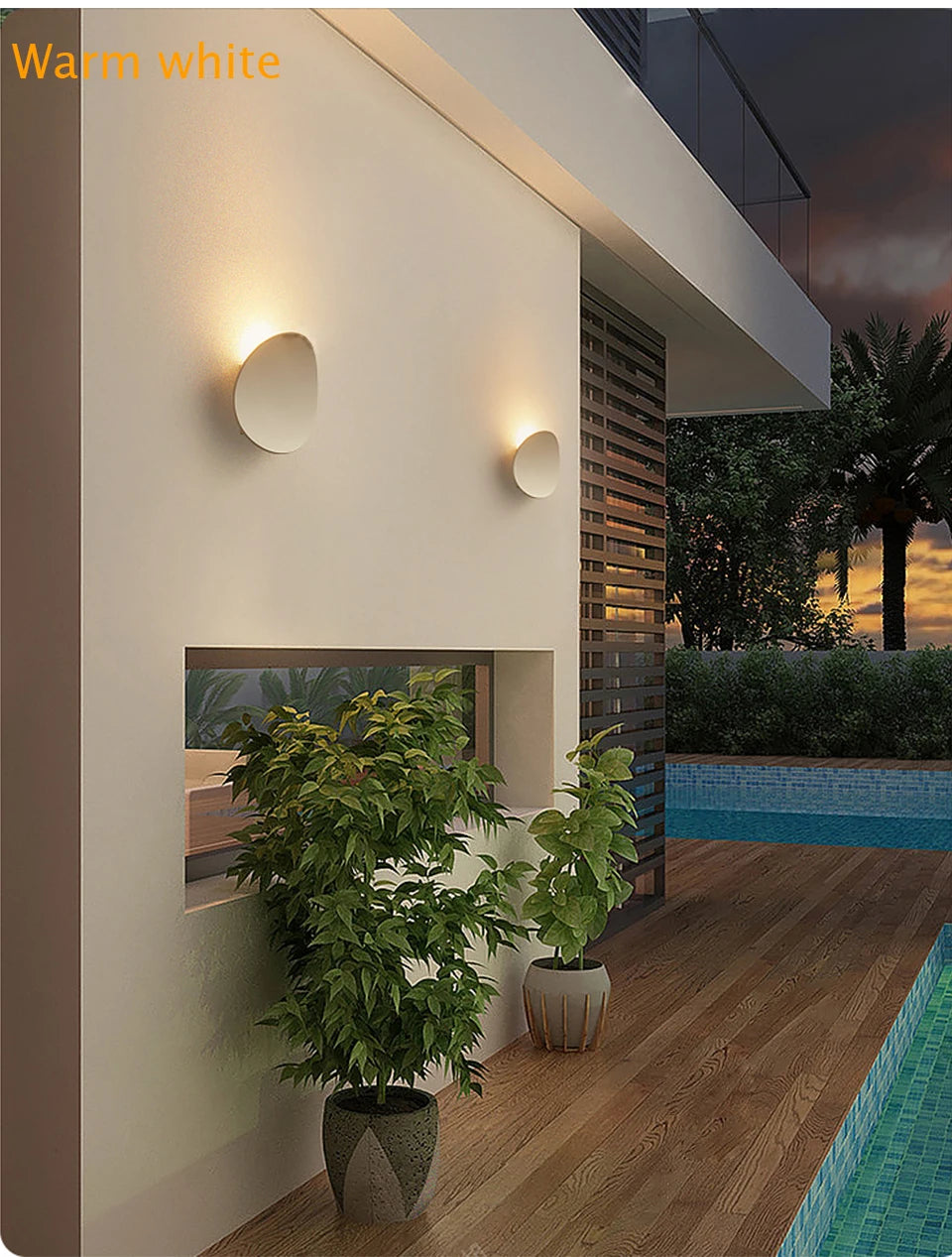 LED Outdoor Porch Wall Sconce Aluminum Exterior Wall Lighting Fixtures Waterproof Lamp for House Patio Doorway Garage Decoration