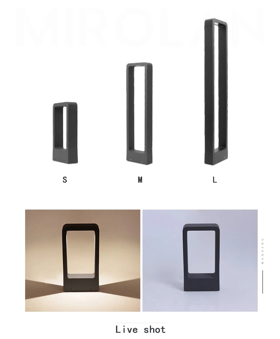 Outdoor iP65 waterproof LED lawn light. Suitable for parks, courtyards, gardens, and squares. Aluminum landscape light.