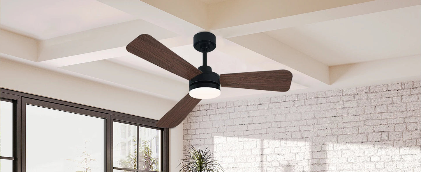40 Inch Ceiling fan With Lights, For Living Rooms, Bedrooms, Dining Rooms, And Study Rooms, With Silent Remote Control Fan Light