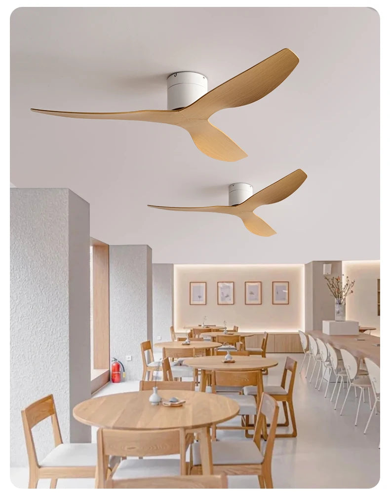 FUMANJIA 45/52" Industrial Retro Ceiling Fan, Ideal for Living/Dining Areas, Home & Office - 6 - Speed Silent DC Inverter Motor