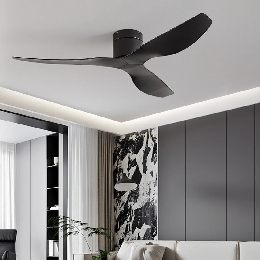 FUMANJIA 45/52" Industrial Retro Ceiling Fan, Ideal for Living/Dining Areas, Home & Office - 6 - Speed Silent DC Inverter Motor