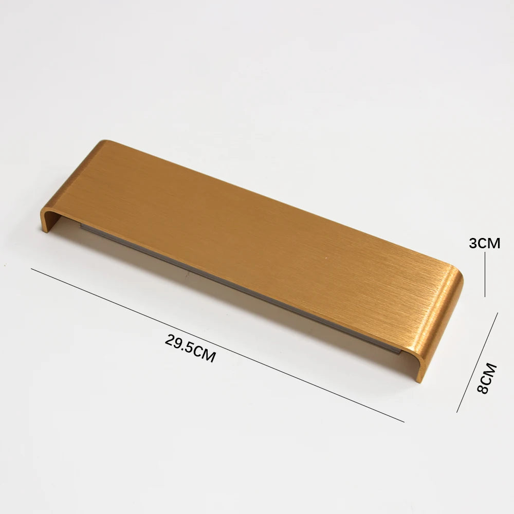Modern Indoor Wall Lamps Simple Strip Lamp Bedroom Living Room Wall Lights Gold/coffee color Aluminum Wall Lamp Lighting Fixture