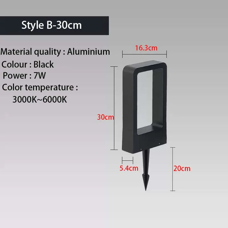 Outdoor iP65 waterproof LED lawn light. Suitable for parks, courtyards, gardens, and squares. Aluminum landscape light.