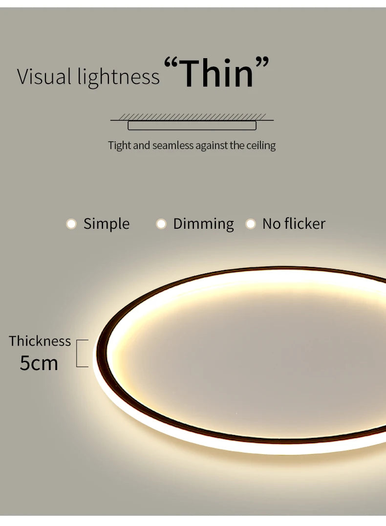Modern Ultrathin LED Ceiling Lamp For Living Room Bedroom Aisle Study Room Balcony Light Home Decor Lighting Chandelier Fixture