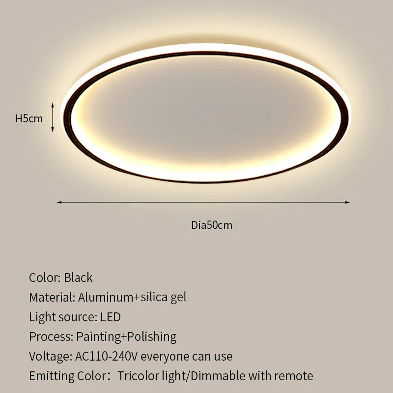 Modern Ultrathin LED Ceiling Lamp For Living Room Bedroom Aisle Study Room Balcony Light Home Decor Lighting Chandelier Fixture