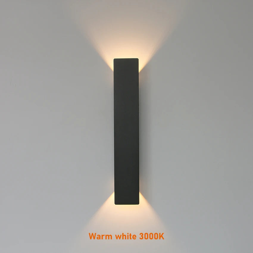 18W LED Up Down Wall Light in Black or White / Waterproof / for Outdoor Garden Porch Aisle / Indoor Living Room Bedroom