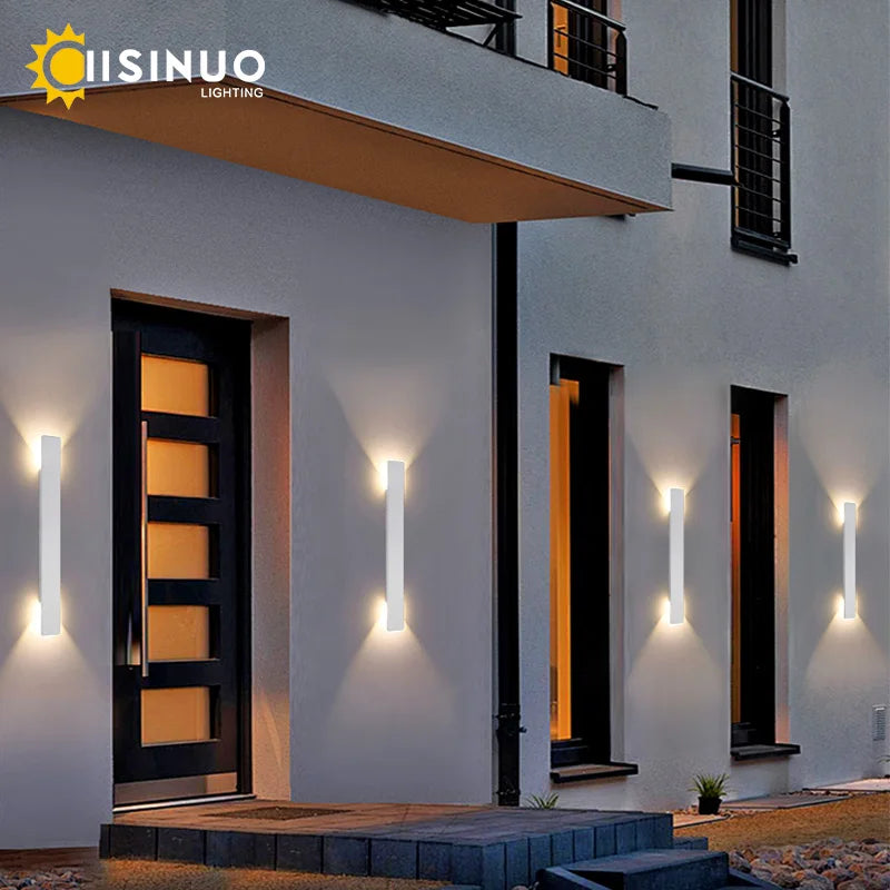 Modern LED Indoor Outdoor Wall Lamps Up and Down Wall Lights Living ROOM Bedroom Wall Scorce Waterproof Wall Light Fixtures