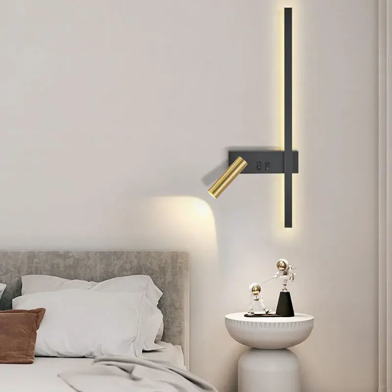 Modern Adjustable LED Wall Sconce For Bedroom Bedside Living Sofa Background Wall Lamp Luster Lighting Fixture Home Decoratioan