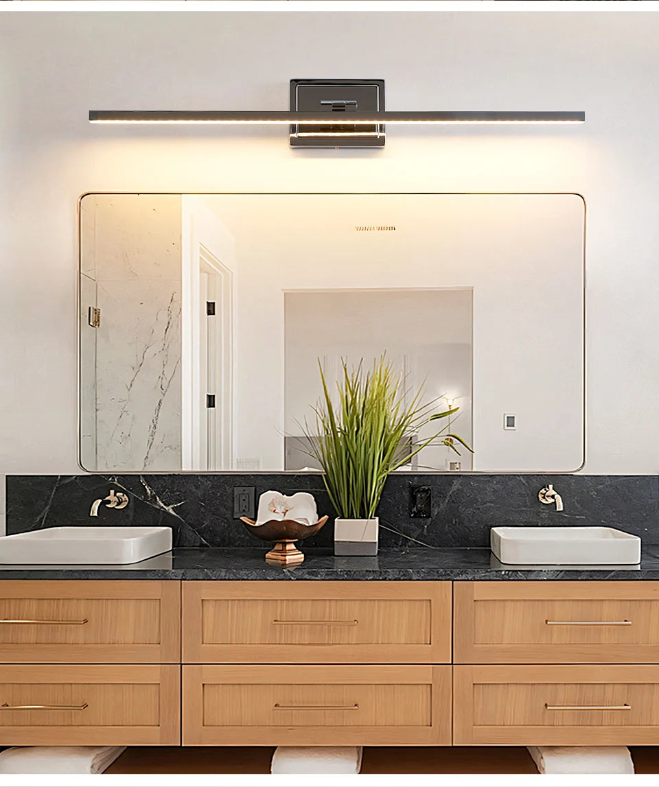 Modern Bathroom Vanity Light LED Dimmable 5CCT Bathroom Light Fixture 180° Rotatable for Over Mirror Bar Bathroom Restroom Decor