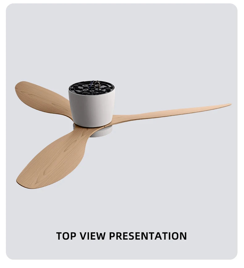 FUMANJIA 36/42/52 Inch Inverter Ceiling Fan with Light, Super - Silent, Ideal for Bedroom, Dining, Living Room & Office