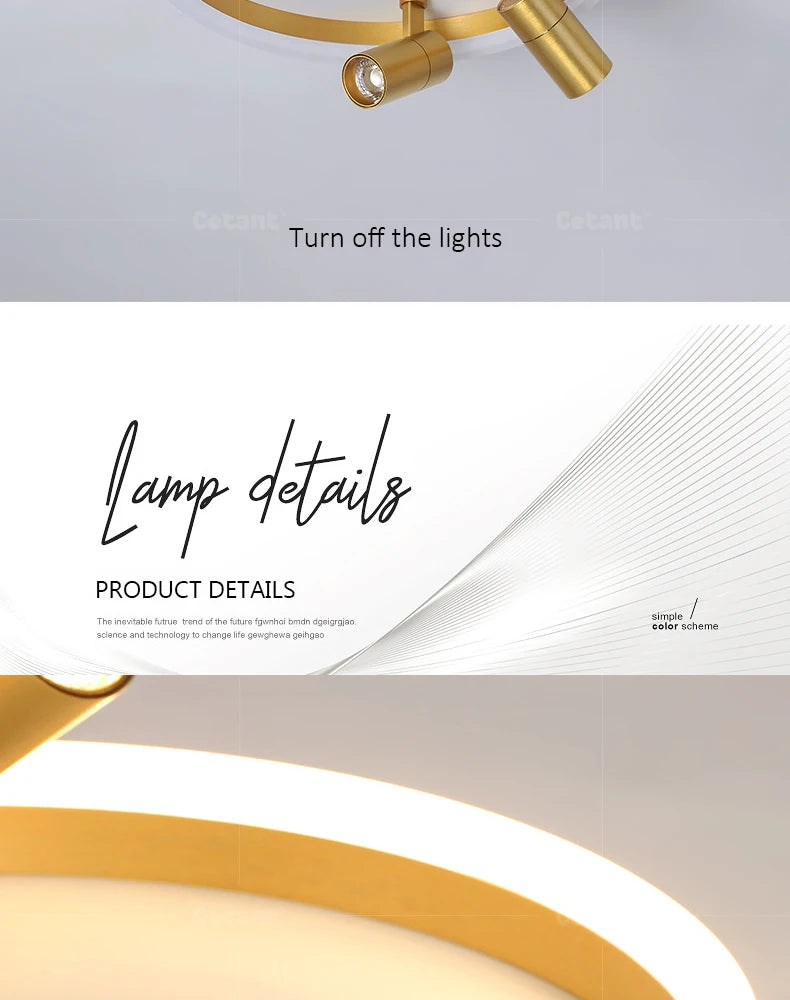 Modern LED Ceiling Lamp With Spotlight Chandelier For Bedroom Living Dining Room Aisle Home Decor Indoor Lighting Fixture Luster
