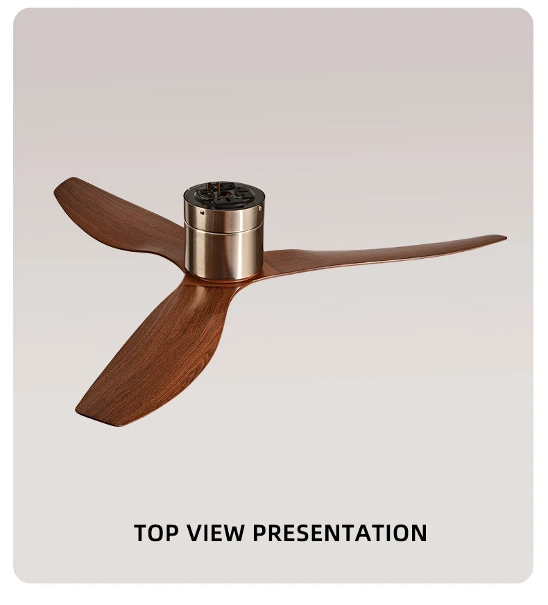 FUMANJIA 45/52" Industrial Retro Ceiling Fan, Ideal for Living/Dining Areas, Home & Office - 6 - Speed Silent DC Inverter Motor