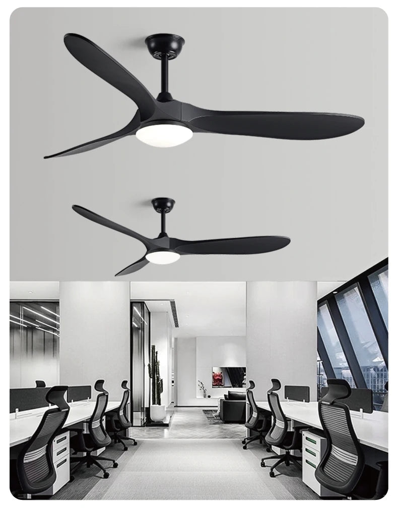 36,42,52,60 Inch Inverter Ceiling Fan Light w/Remote, Quiet, 6-Speed, Energy-Efficient for Living, Dining, Study, Bedroom