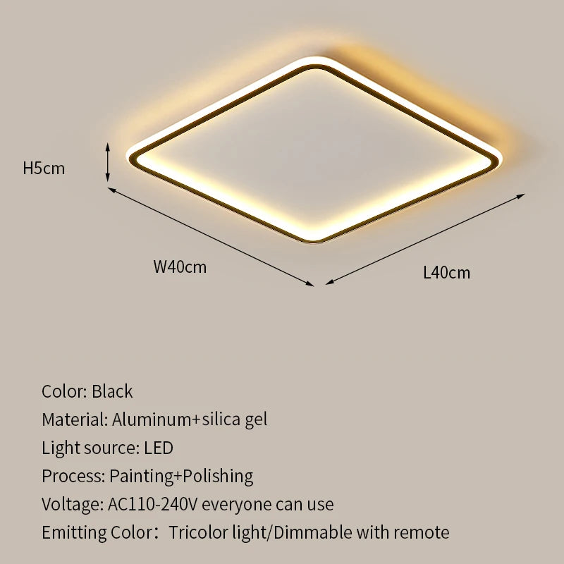 Modern Ultrathin LED Ceiling Lamp For Living Room Bedroom Aisle Study Room Balcony Light Home Decor Lighting Chandelier Fixture