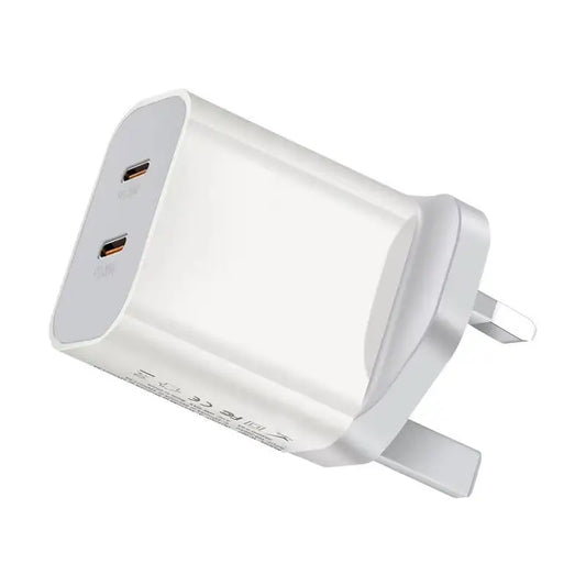 USB C Wall Charger Block 20W, 2-Pack Dual Port PD Power Delivery Fast Type C Charging Plug Adapter for iPhone 11/12/13/14/15