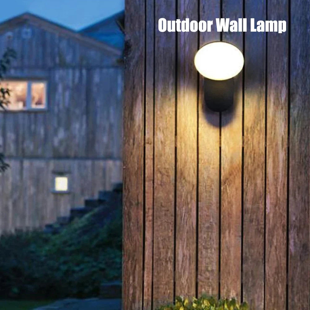 PIR Motion Sensor LED Outdoor Wall Lamp 12W IP65 Waterproof Aluminum Garden Porch Light Corridor Entrance Sconce Indoor Fixture