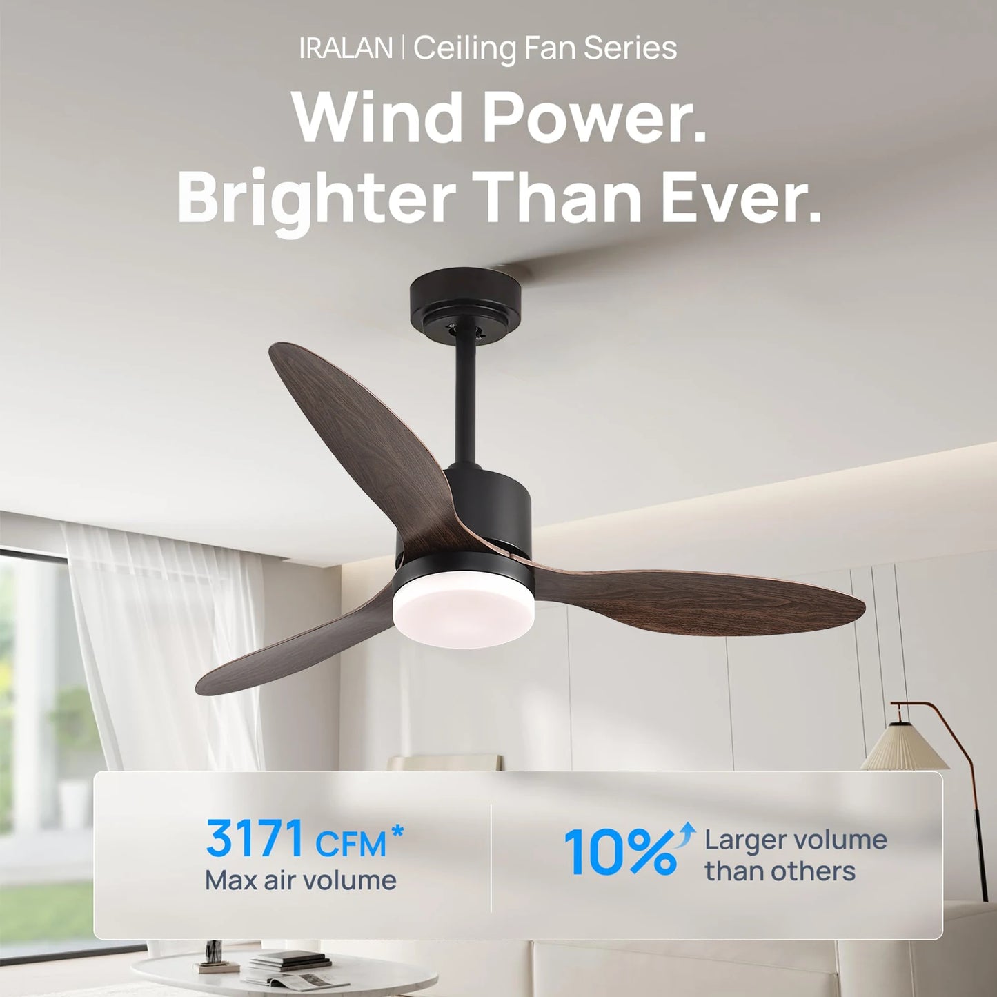 Jelena Modern 42 52 Inch Ceiling Chandelier with Fan Remote Control Living Room Decor Ceiling Fan Light LED Home Electric Fan