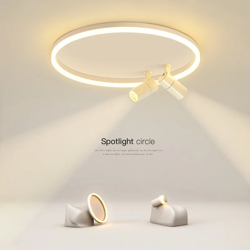 Modern LED Ceiling Lamp With Spotlight Chandelier For Bedroom Living Dining Room Aisle Home Decor Indoor Lighting Fixture Luster