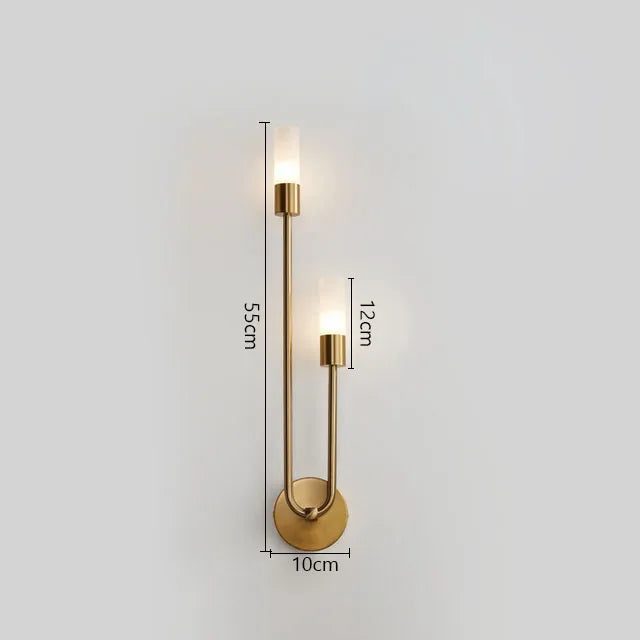 Modern Wall Lamps Indoor Wall Sconces G9 Gold Black Light Fixture Minimalist Candle Lighting for Bedroom Stairway Balcony Decora