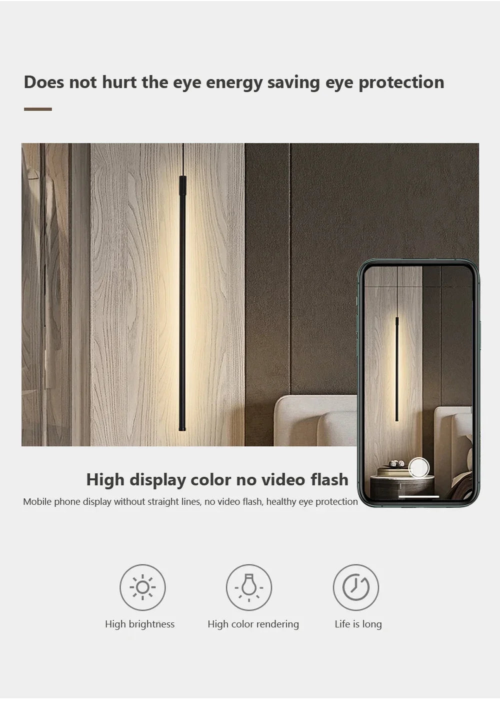 Modern LED Pendant Lights for Bedroom Bedside Living Room Hanging Lamp Background Lamp Chandeliers Home Decor Lighting Fixtures