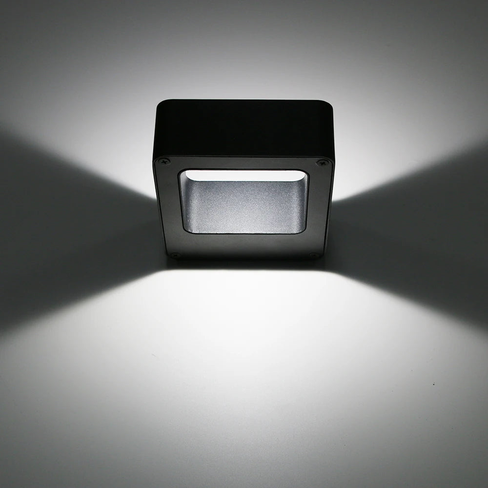 7W/12W LED Outdoor Waterproof Wall Lamp Sensor Lighting Indoor Home Wall Light Porch Garden Lamp Modern Aluminum Wall Sconce