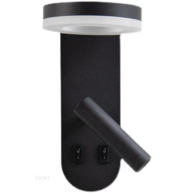 New Minimalist Wall Lamp Rotatable Spotlight Creative Bedroom Bedside Lamp Design Modern Led Wall Sconce ligjt for Hotel Rooms