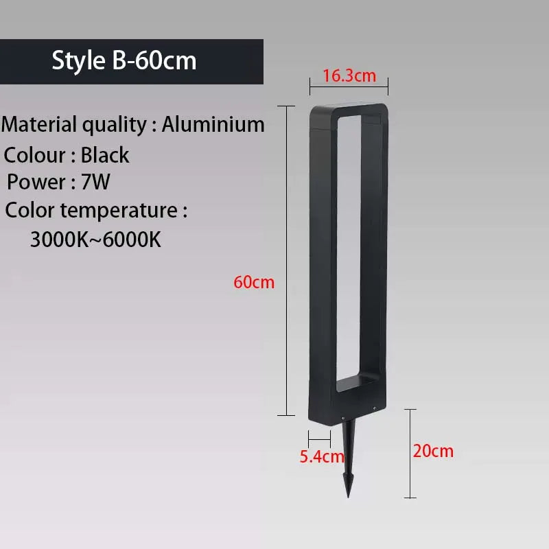 Outdoor iP65 waterproof LED lawn light. Suitable for parks, courtyards, gardens, and squares. Aluminum landscape light.