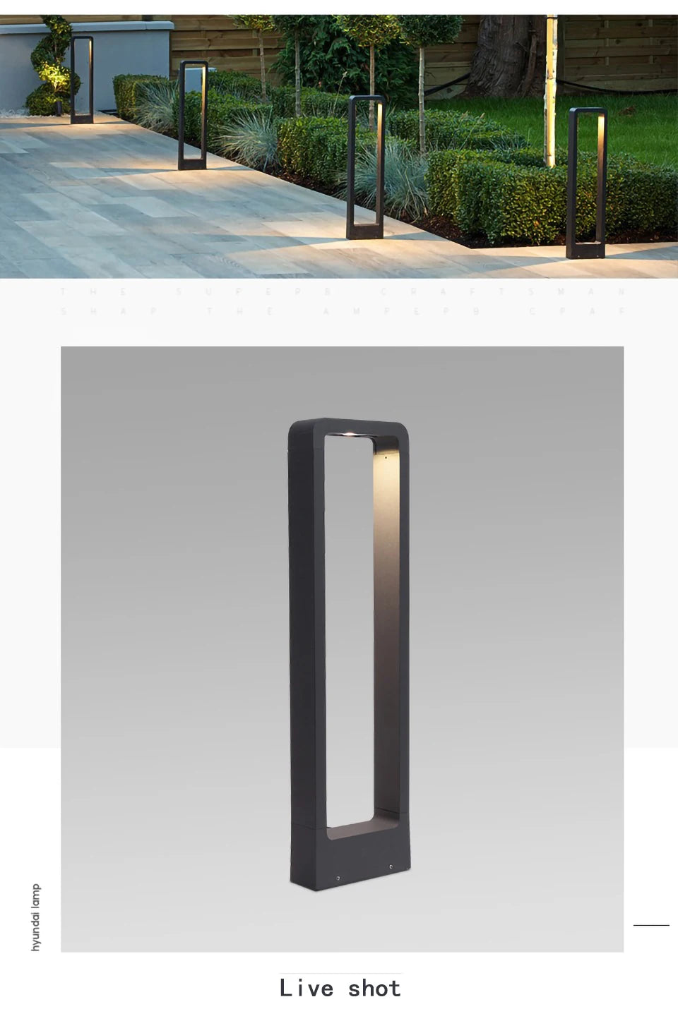 Outdoor iP65 waterproof LED lawn light. Suitable for parks, courtyards, gardens, and squares. Aluminum landscape light.