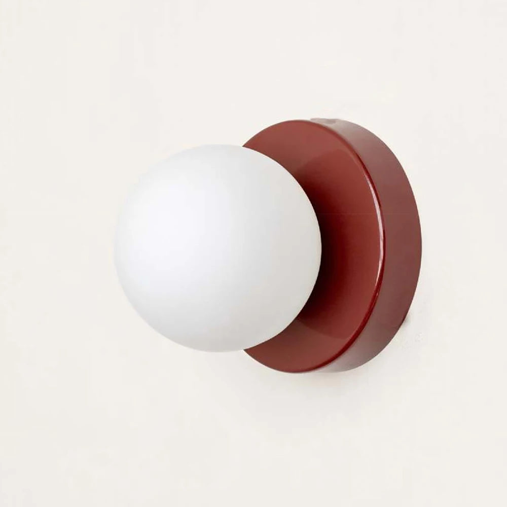 Nordic LED Glass Wall Lamp Minimalist G9 Base Orb Sconce For Bedroom Study Hallway Staircase Aisle Entrance Lighting Fixtures