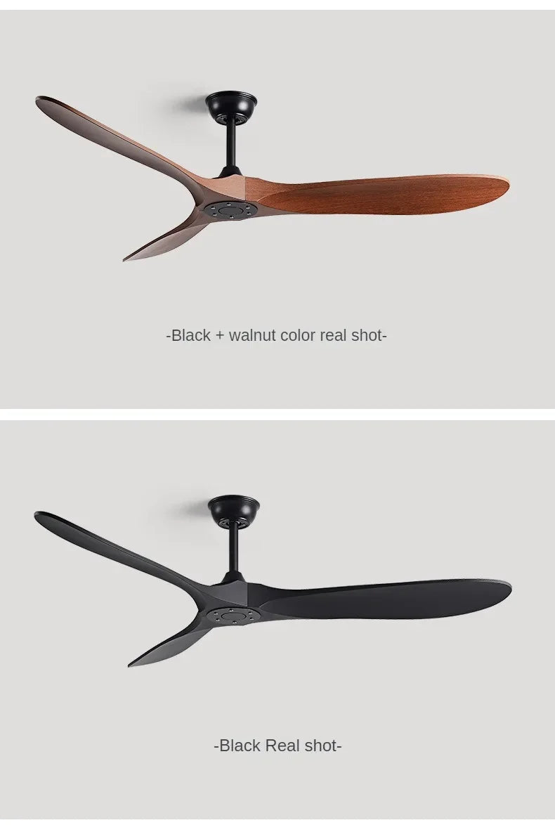 American Retro Ceiling Fan, Nordic Living Room, Dining Room, Industrial Variable Frequency Dimming Remote Control Electric Fan