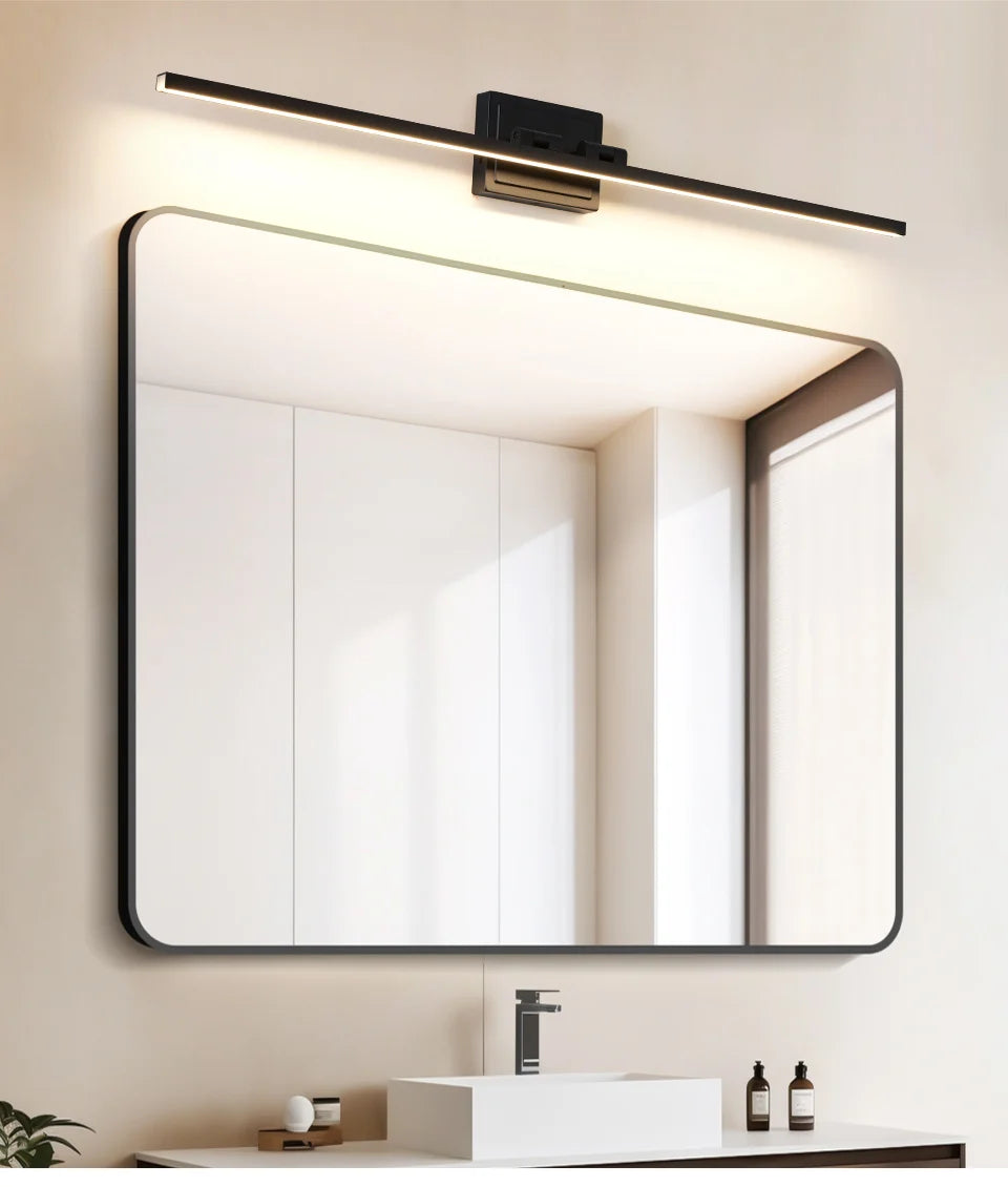 Modern Bathroom Vanity Light LED Dimmable 5CCT Bathroom Light Fixture 180° Rotatable for Over Mirror Bar Bathroom Restroom Decor