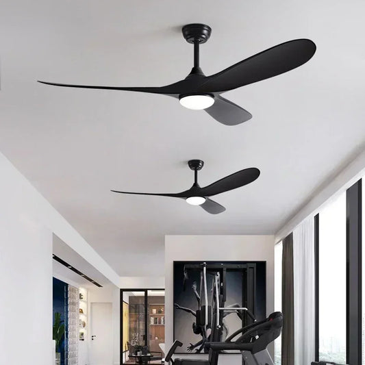 Low Floor Modern Ceiling Fan with Lights, 6-speed Adjustable DC Motor Reversible Blade Remote Control LED Fan with Lights