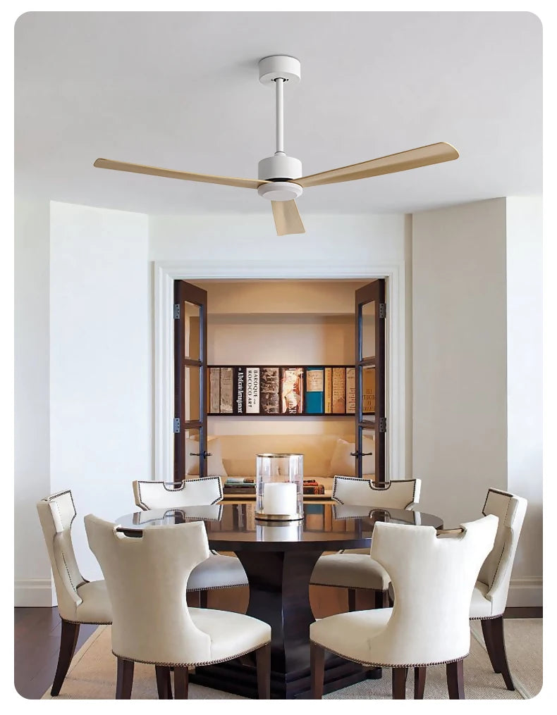 50 Inch Inverter Ceiling Fan: 6 - Speed Remote, Silent, Energy - Saving for Living & Dining Rooms, Boasting Sleek Modern Design