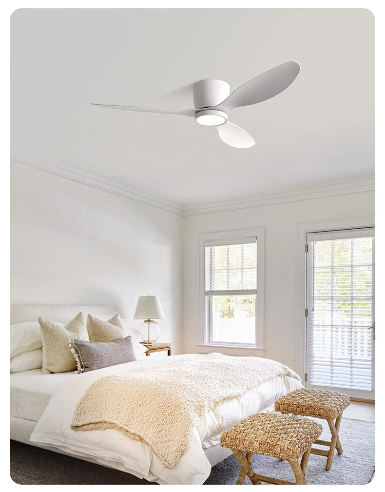 FUMANJIA 36/42/52 Inch Inverter Ceiling Fan with Light, Super - Silent, Ideal for Bedroom, Dining, Living Room & Office