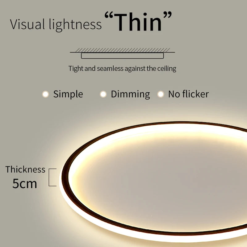 Modern Ultrathin LED Ceiling Lamp For Living Room Bedroom Aisle Study Room Balcony Light Home Decor Lighting Chandelier Fixture